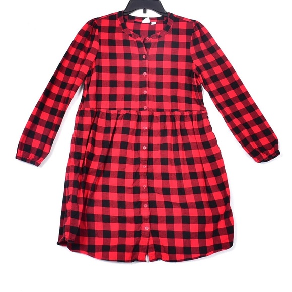 GAP Girls Buffalo Plaid Dress - Picture 2 of 5
